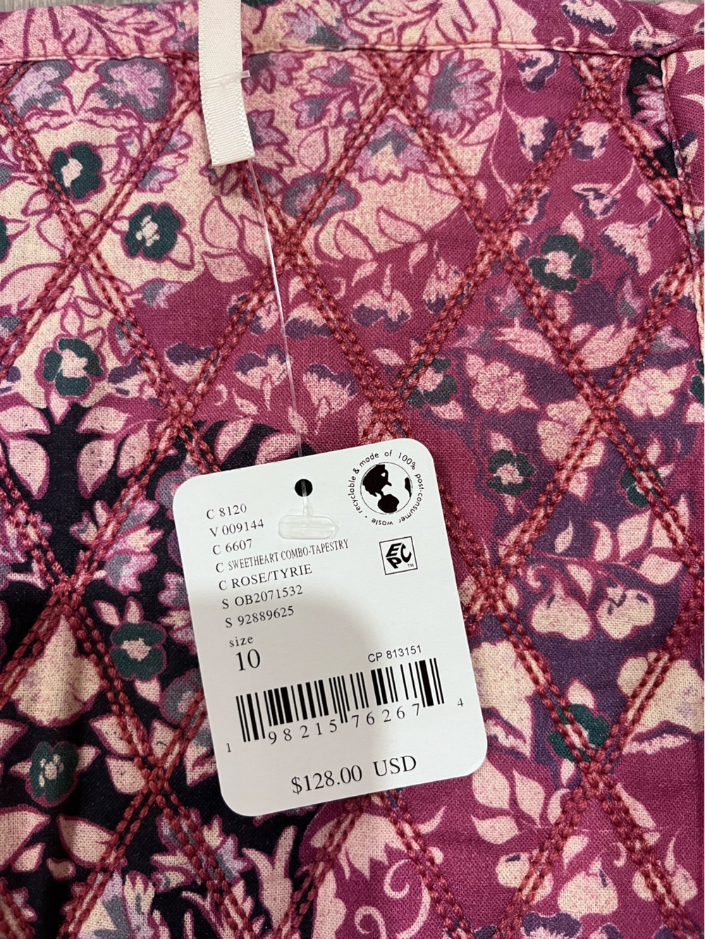 BNWT Free People Darla Quilted Mini Skirt - Picture 5 of 5